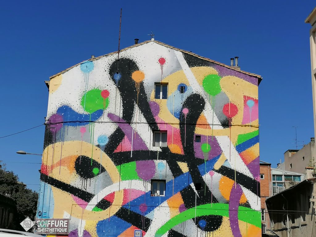 oeuvre commandée réalisée par le street ariste Mist